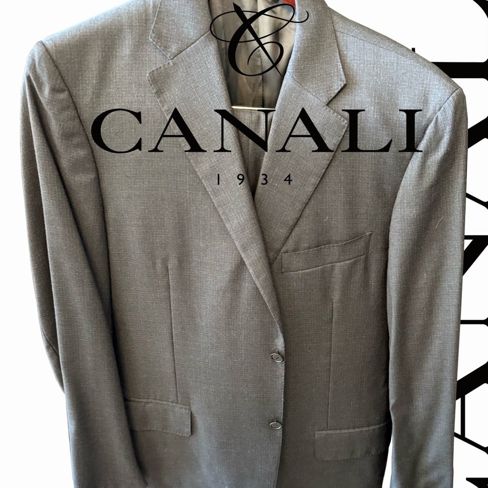 Canali Classic Gray Suit Jacket